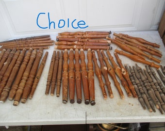 Wood Spindle Architecture Salvage Vintage Furniture Parts Wood Working  CHOICE