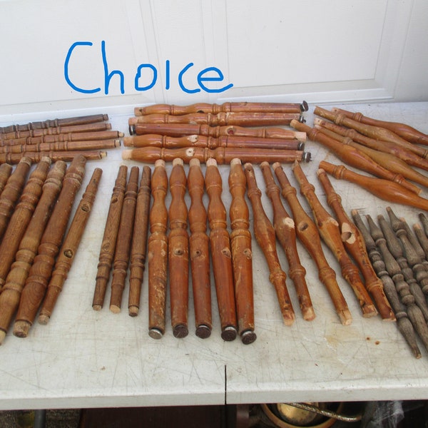 Wood Spindle Architecture Salvage Vintage Furniture Parts Wood Working  CHOICE