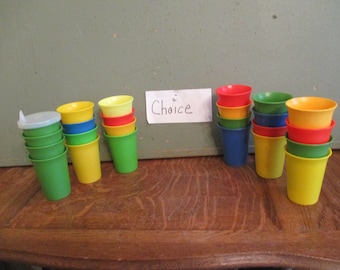 Vintage (10) Tupperware Bell Tumblers With NO LIDS Assorted Colors.. - Etsy