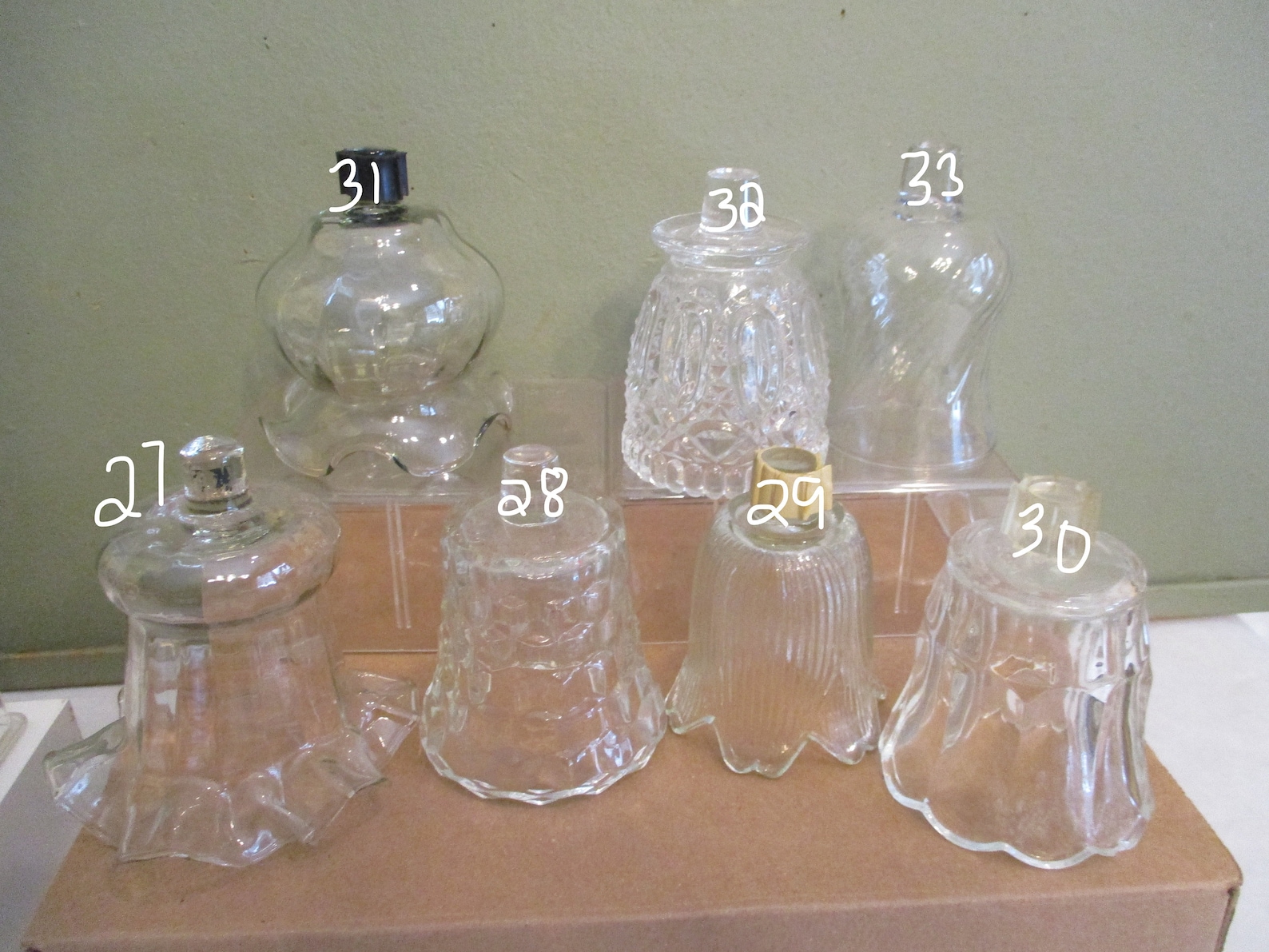 Votives Colored Clear Glass Candle Cups Choice SINGLE Pattern Etsy