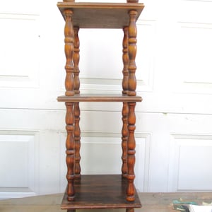 Spindle Shelf Square Floor  Display Shelf Knick Knacks shipped unassembled