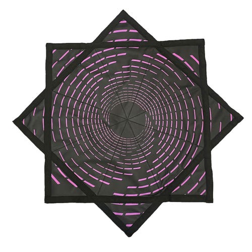 Flowstar Beginners Flow Star Spinning Cloth Easy to Rotate Sided Print Juggling Toy Fingertip Rotating Flow Toy Dapo Star R01-Style13