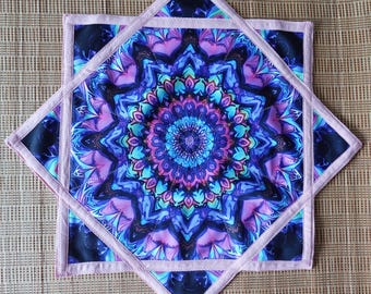 Flowstar UV reaction Flow Star Spinning Cloth Easy to Rotate Sided Print Fingertip Rotating Juggling Toy Dapo Star Flow Toy R05-style3