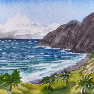 ACQUERELLO ORIGINALE - Sull'isola di La Gomera, Isole Canarie