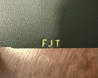 Embossing Initials/Names for Everywhere Notebook (notebook not included, this is just to add embossing!)