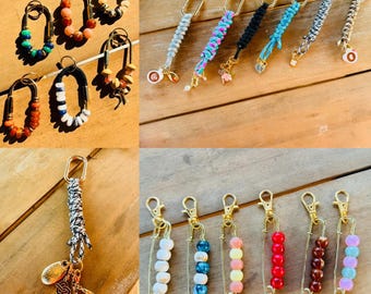 Gold Keychain and/or Bag Charm Personalized with initials