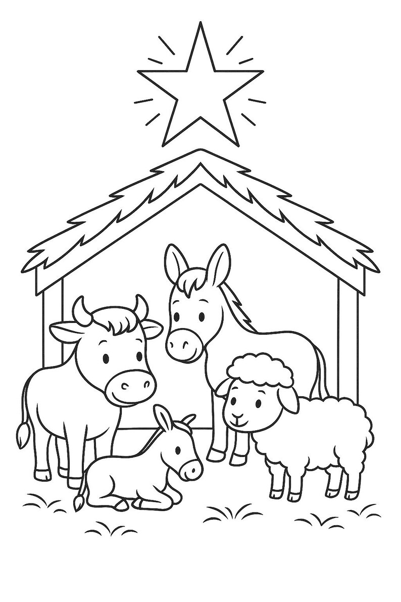 15 Nativity Coloring Pages for Kids | Christian Sunday School Coloring ...