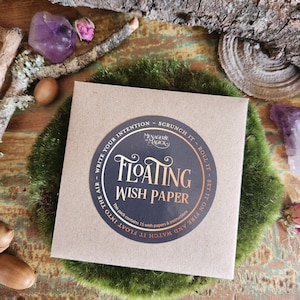 Floating Wish Paper for Birthdays Memorials Rituals and Spell Casting