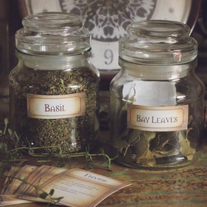 Printable Herb Labels with Magick Properties