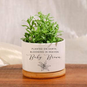 Miscarriage Gift Child Loss Remembrance | Infant Loss Memorial Memorial Planter|Grieving Sorry For Your Loss|Succulent Pot Memorial Planter