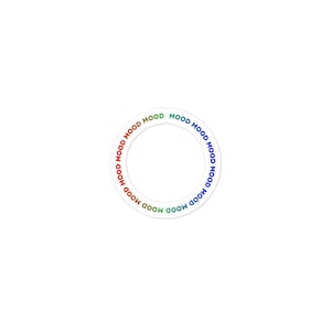 Sticker bague d'humeur, sticker arc-en-ciel de mauvaise humeur sans bulles pour autocollant d'humeur pour adolescents, cadeau de scrapbooking, autocollant fixe