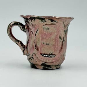 Handmade Stoneware Coffee Mug: 5oz Ceramic Teacup