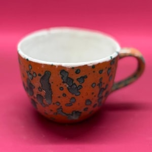 Handcrafted Ceramic Mug 17oz, Rustic Pottery Mug, Large Coffee Tea Cup, Stoneware mug handmade, Glazed mug, Speckled mug