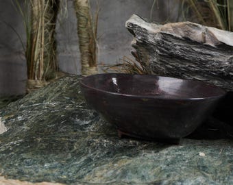 Handgemachte dunkle Keramiksalatschüssel, große Obstschale, dekorative Servierschüssel, GROSSE riesige Keramikschüssel, Obstkorb für Küche, Geschenk für sie