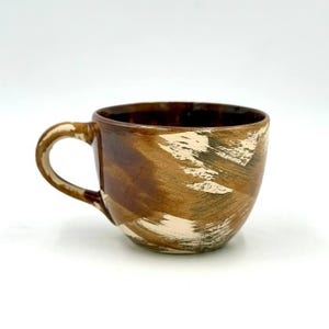Handmade Ceramic Mug 17oz Large Pottery Coffee Mug, Handthrown Stoneware Tea Cup, Rustic Ceramic Mug, Artisan Gift for Mom, Mother’s Day Mug