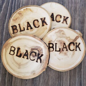 Custom Branded Wood Coasters - Set of 4