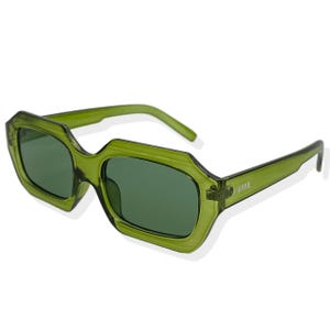 Vintage Retro Style Rectangular Square Sunglasses