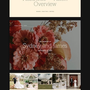 Plantilla de tablero de estado de ánimo para organizadores de bodas, propuesta de planificación, presentación para organizadores de bodas, diseño personalizable de Canva