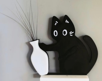 Colleziona baffi di gatto magnetici fatti a mano, mini collezionista di baffi stampato in 3D, regalo commemorativo per animali domestici