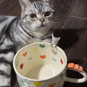 Custom Pet Mug, Pet Figure Mug, Handmade Ceramic Mug, Handmade Dog Mug, Personalized Pet Mug, Birthday Gift, Christmas Gift, Coffee Mug