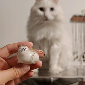 Handmade Cat Fur Keepsake Keychain, Cute Pet Fur keepsake keychain, Memorial Cat Gift, Pet Lover Gift