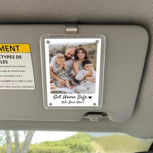 Benutzerdefinierter Acrylautovisier-Fotoclip, Verwandeln Sie Ihre Haustier-, Familien- oder Lieblingserinnerungen in Sonnenblende, fahrersichere Sonnenblende, Fotoautozubehör