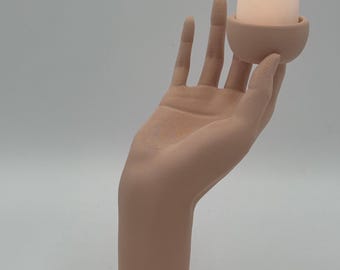 3D Printed Realistic Hand Tealight Holder