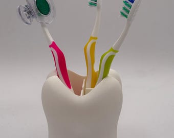 Tooth shaped toothbrush holder, Brush holder tooth shaped