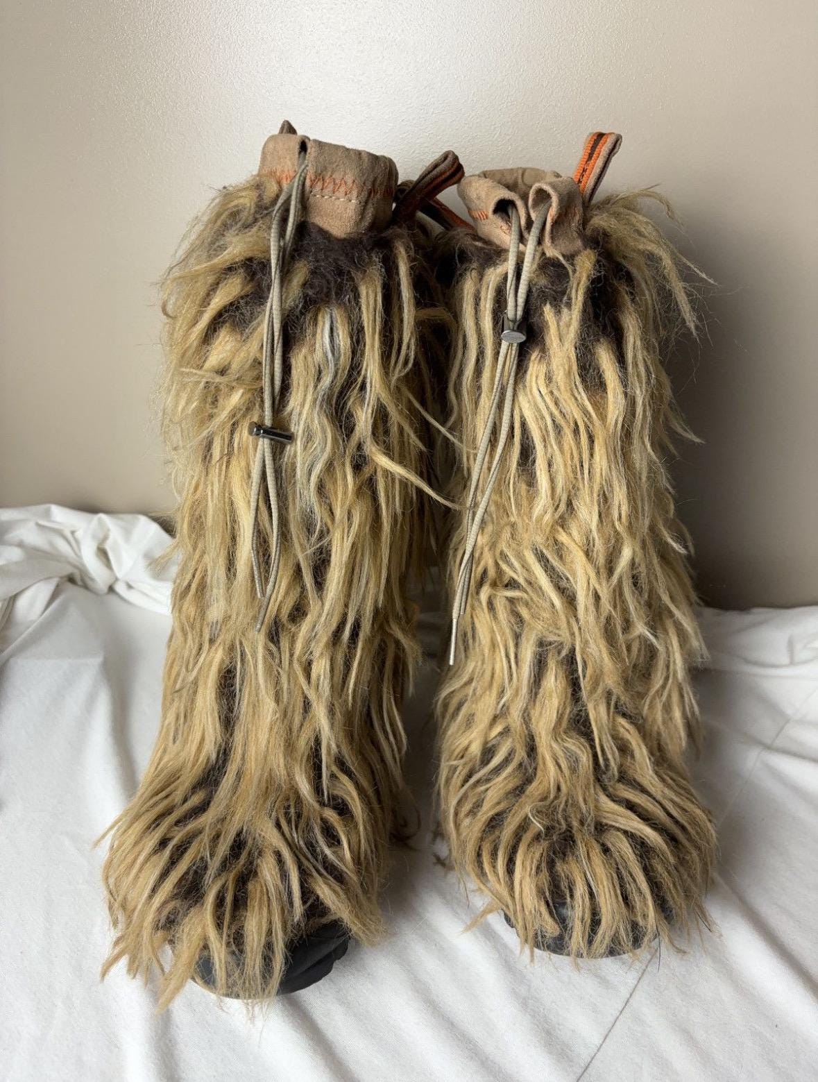 AVANT GARDE Yeti Kunstfell Winterstiefel Vintage