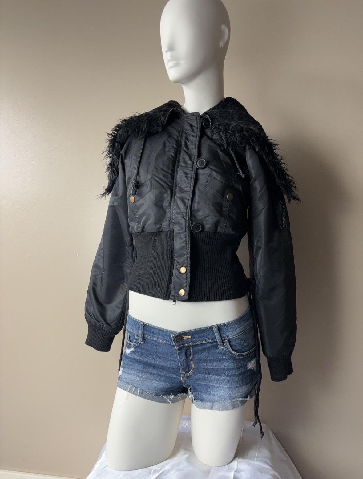 Y2k Fur Jacket - Etsy Canada