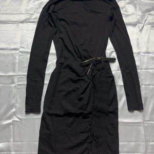 ROBERTO CAVALLI Vinage Knit Dress – Minimalist Italian Designer Dress With Zip