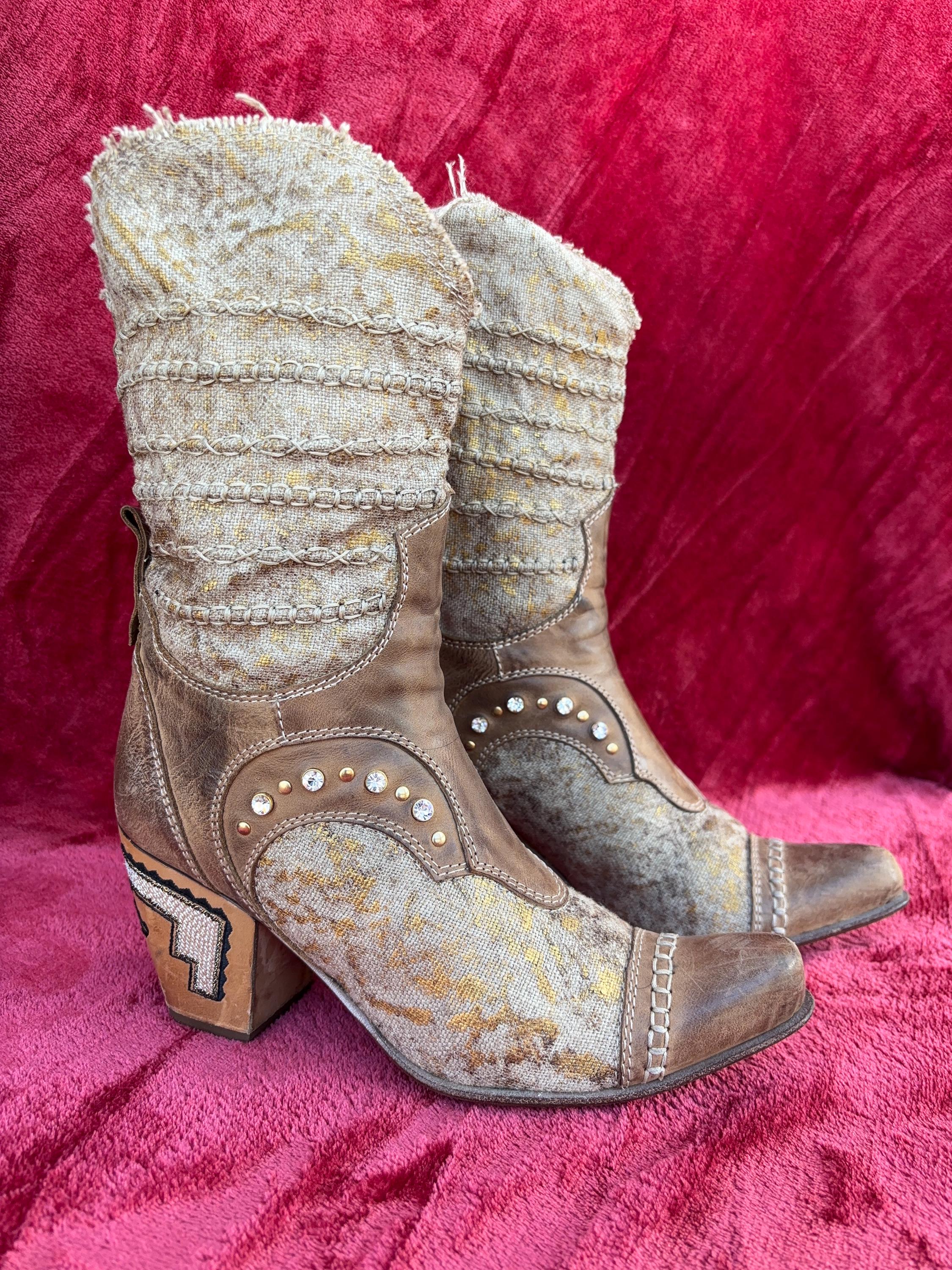 Paire de Charro Rowel Spurs 19th Century Mexicain ces éperons, faits