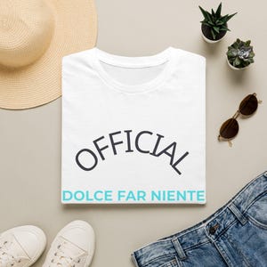 Dolce Far Niente Club T-Shirt | Italian Summer Tee | Dolce Vita Aesthetic Shirt | Italy Graphic Tee