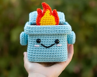 Emotional Support Dumpster Fire Crochet Pattern PDF