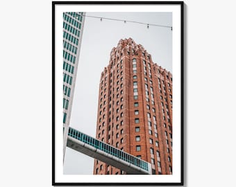Detroit Skybridge Fine Art Photo Print, Michigan (VS), wanddecoratie, architectuur
