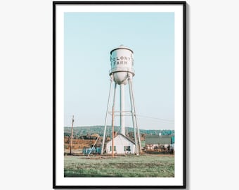 Farm Water Tower Fine Art Photo Print, Napanoch New York Wall Decor