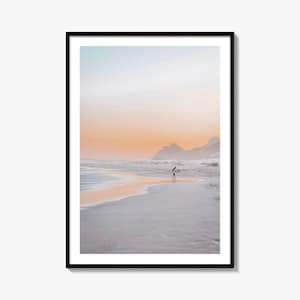 Fine Art Surfer Print | Color Photography Poster for Beach Decor & Surfer Gifts, Wall Art for Ocean Lovers