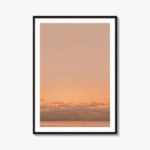Fine Art Sunset Ocean Print | Color Photography Poster | Coastal Wall Art | Beach Decor | Home Decoration