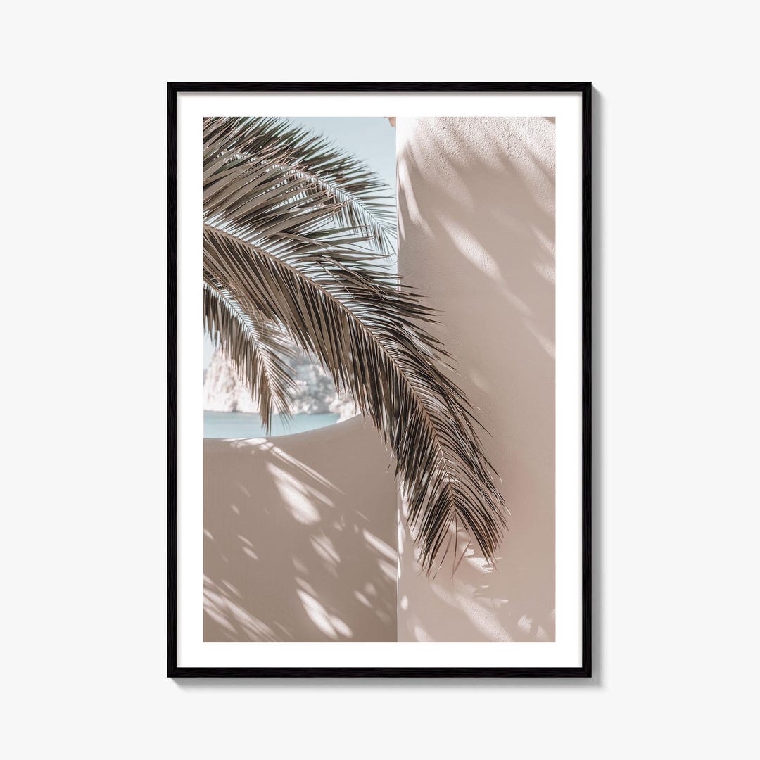 Palm Leaf Botanical Fine Art Photo Print, Tropical Boho Decor ...