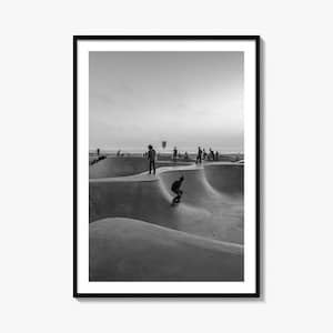 Fine Art Skateboard Print | Black & White Photography Poster for Home Decor, Wall Art, Unique Gift Idea