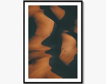 Sand Dunes Aerial Fine Art Photo Print, Oceano California Wall Decor