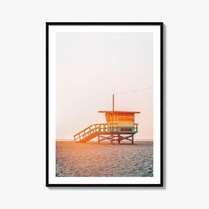Fine Art Lifeguard Stand Print | Color Photography Poster | Beach Decor, Coastal Wall Art, Nautical Home Decor, Gift Idea