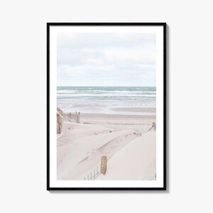 Impresión de playa de arena, póster de fotografía de bellas artes, decoración costera, arte mural de playa, paisaje oceánico, decoración náutica para el hogar, 24 x 36 pulgadas