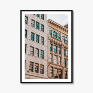 Detroit Michigan Architecture Fine Art Photo Print, Downtown Wall Decor, Skyscraper