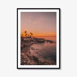 Ruhiger Sonnenuntergang Poster | Fine Art Farbe Fotografie Poster, ruhige Wanddekoration, ruhige Landschaftskunst für Haus oder Büro