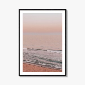 Fine Art Sonnenuntergang Wellen Druck | Farbe Fotografie Poster | Ocean Wand Kunst, Strand Dekor, Natur Print, Dekoration