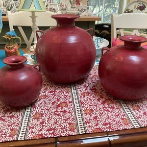 Vintage Italian Pots Set of 3