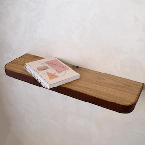 walnut floating shelves,floating bookshelves,solid wood shelf,wooden wall shelves,kitchen wall shelves,natural wood floating shelf