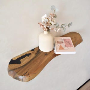 Live edge floating shelf,natural edge shelf,farmhouse wall shelves,custom wooden shelves,walnut floating shelves,wood rustic shelves
