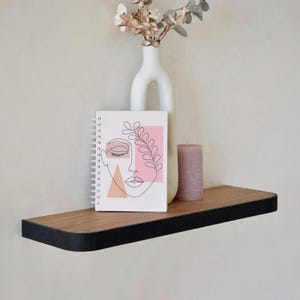 Walnut Floating Shelf,Wall Shelves,Wooden Floating Bookshelves,Hanging Shelves,Wall Mounted Bookshelves,Natural Wood Floating Shelves